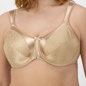 Bali Full Coverage Underwire Minimizer Bra 38C Women New satin 3562